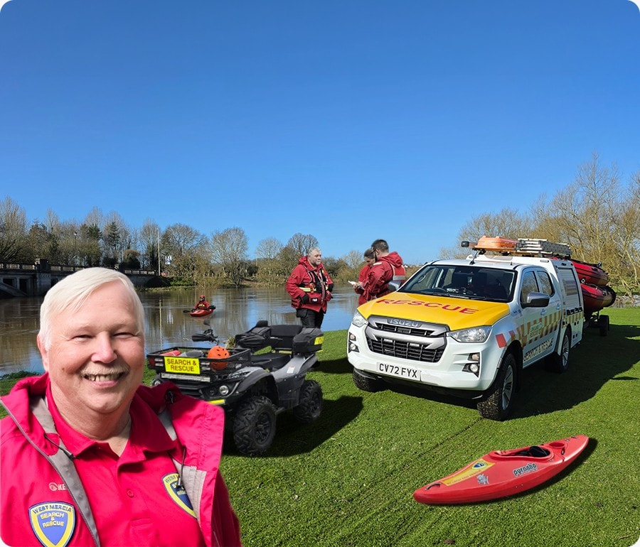 Search and rescue equipment laid out ready for deployment