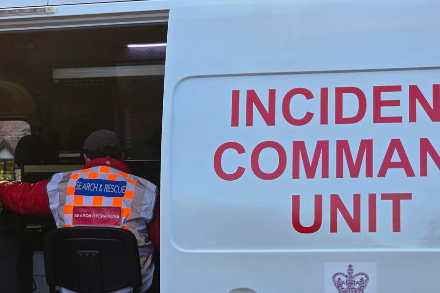 The WMSAR incident command unit at a callout
