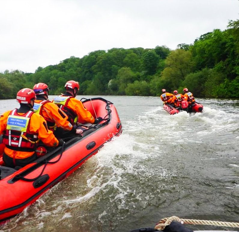 The WMSAR team on a flood response