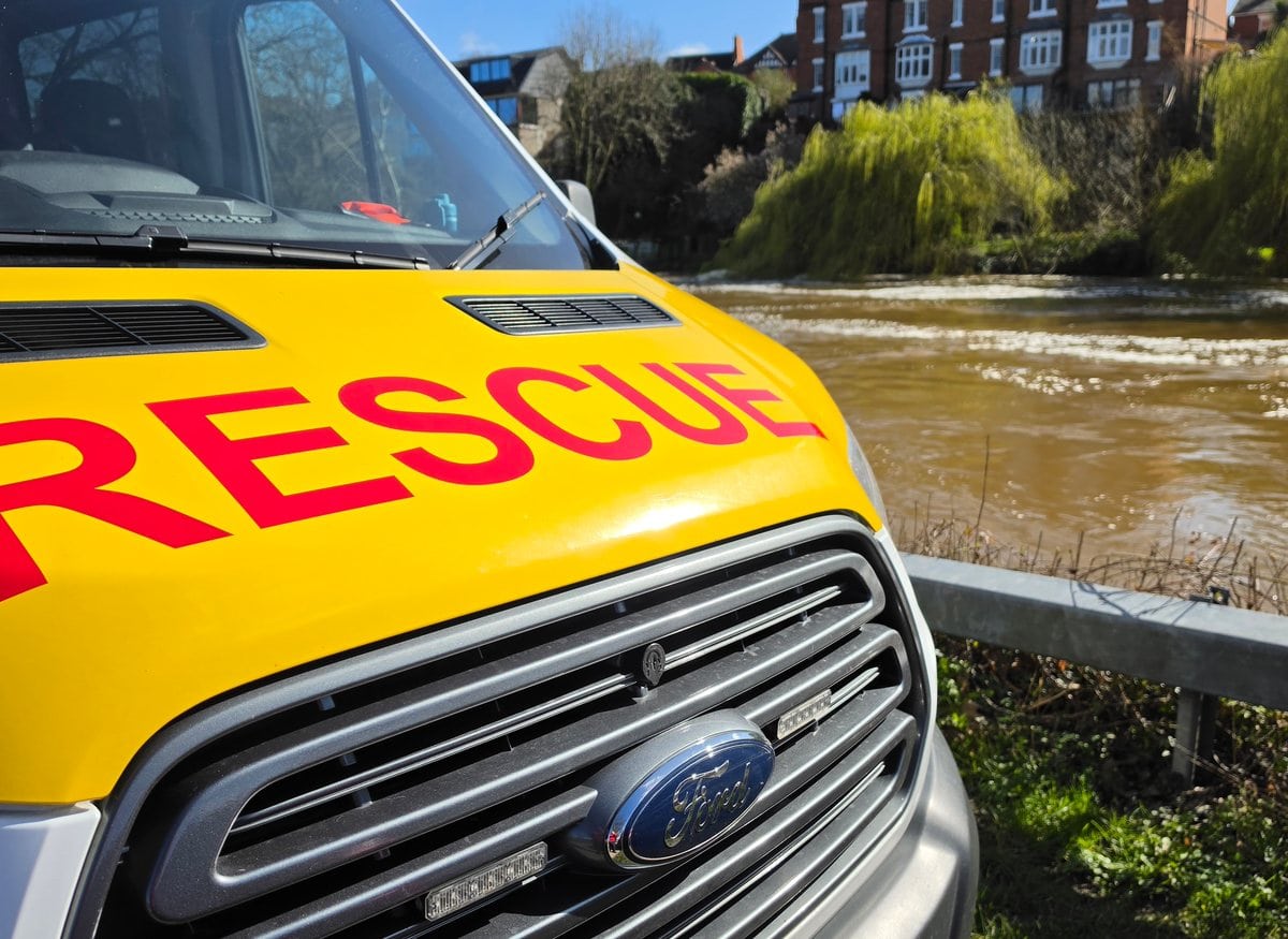 WMSAR rescue van at flood scene